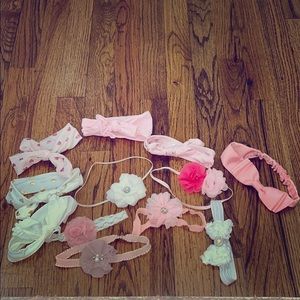 Baby girl/newborn headband bundle! 12 pieces!